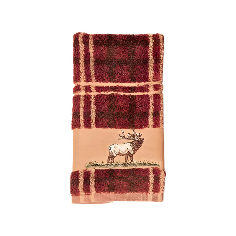 Débarbouillette rustique 100% coton Elk Print