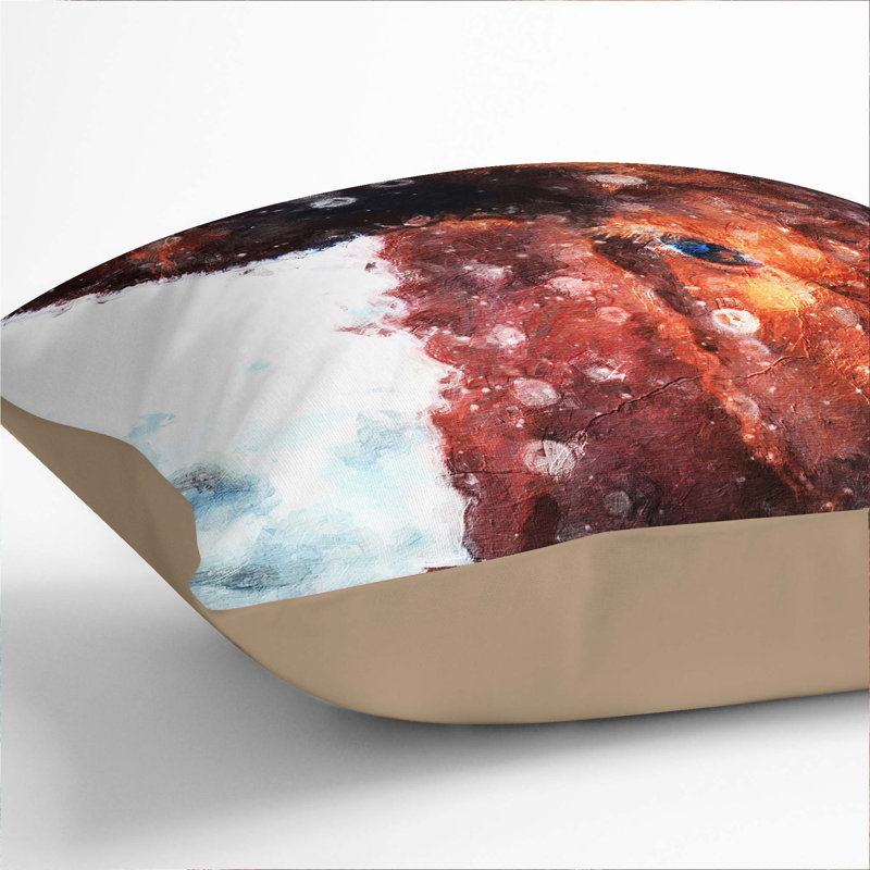 Square Throw Cushion, Stone, 40cm H x 40cm W x 15cm D