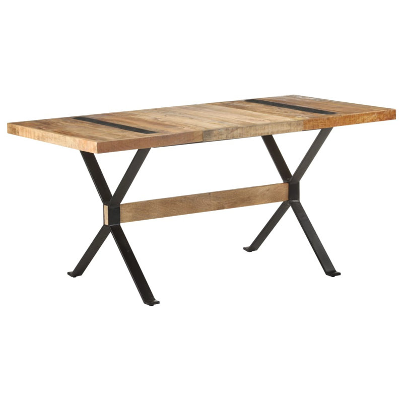 Table de salle à manger Izaak, Bois de manguier, H 29,9 po x L 63 po x l 31,5 po