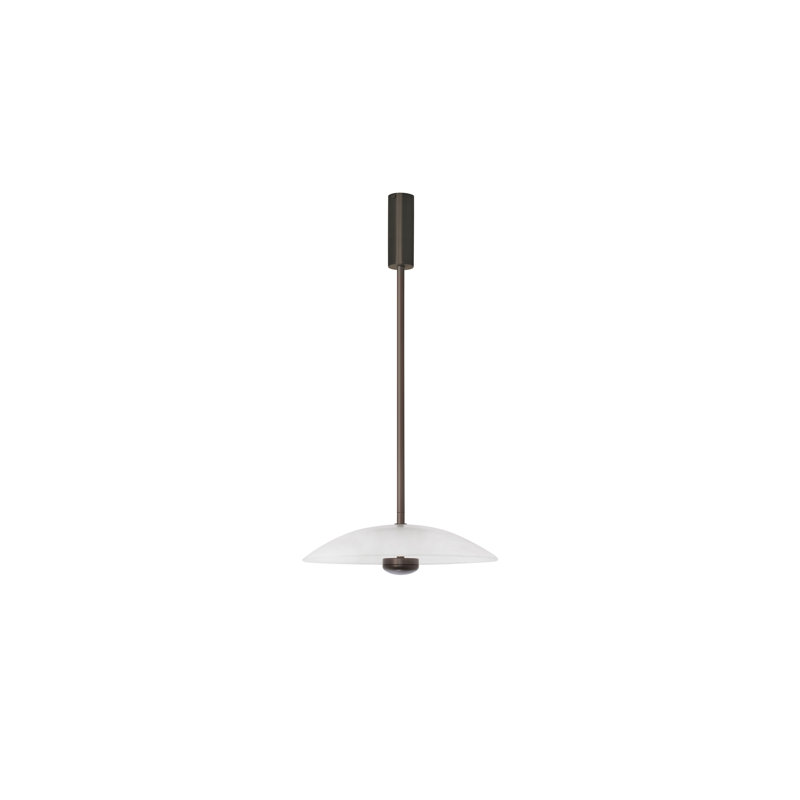 Luminaire suspendu Cielo large, Bronze, H 3,30 po x l 12,40 po