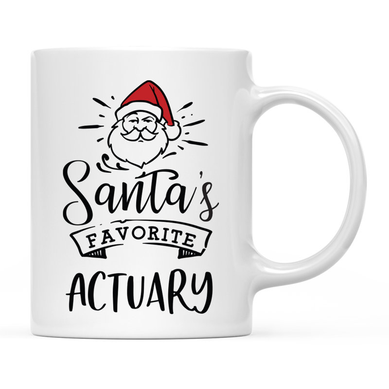 Grande tasse à café Tuileries, « Santa's Favorite Actuary »