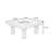 Modern Burlywood Solid Wood Square Coffee Table