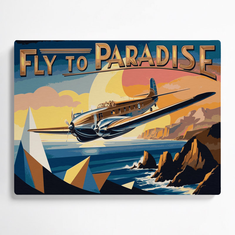 Transport, affiche rétro en métal brun, H 11 po x l 14 po