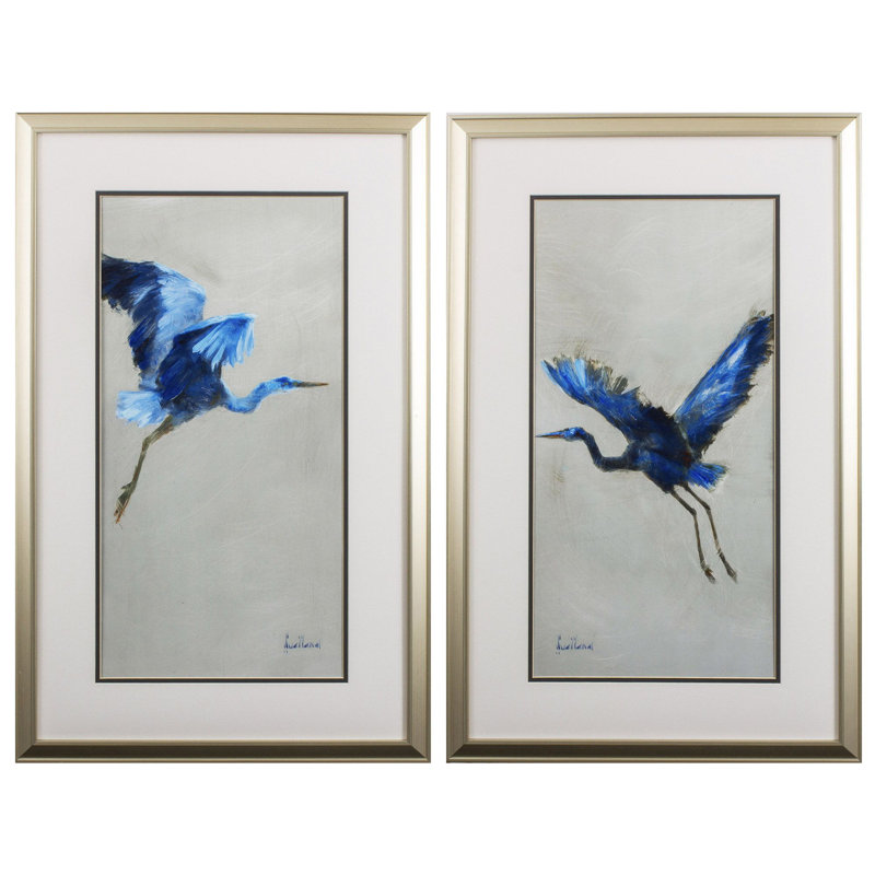 " Blue Heron " 2 - Pieces