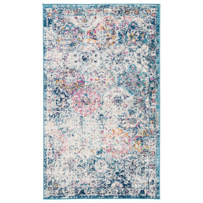 Tapis bleu marine / bleu sarcelle Cronin