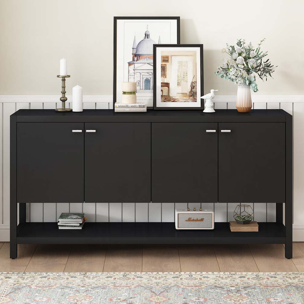 Key Storage Console Table Ebern Designs Wood Storage Console Table with Cabinet - Wayfair Canada