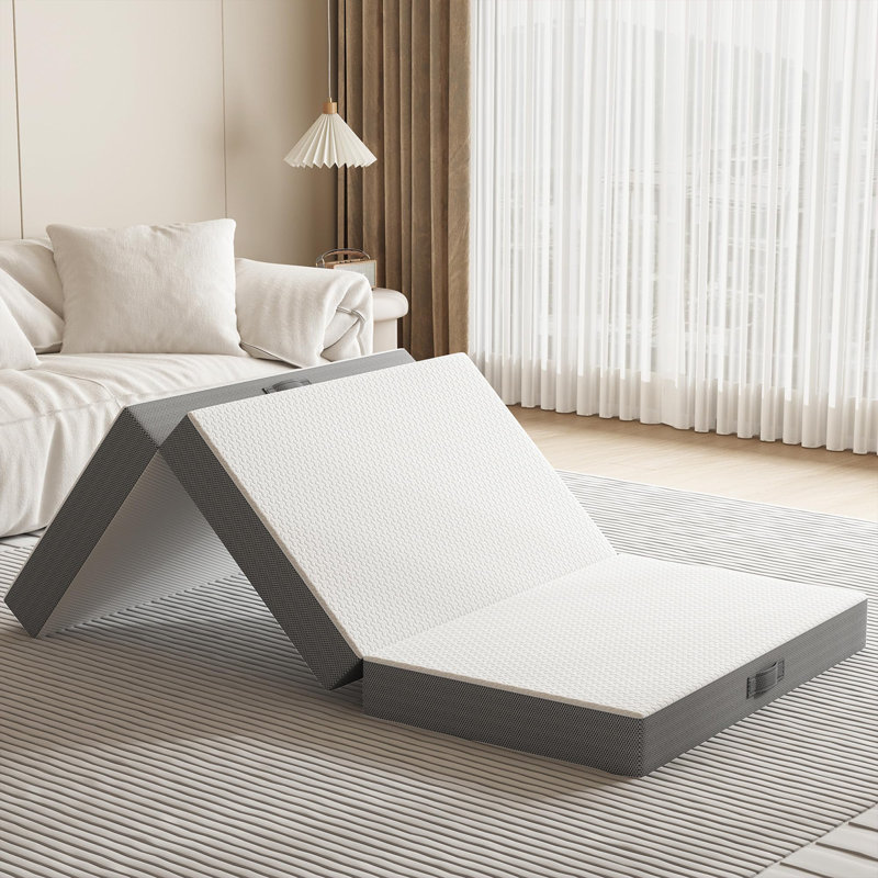 Matelas en mousse viscoélastique pliable Alwyn Home, 6", Lit double