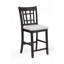 Mobilier de salle à manger en bois massif avec chaises de pub rembourrées à hauteur de comptoir 2 pièces-1225866758-1225866760