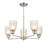 Amberle 5 - Light Steel Dimmable Chandelier
