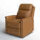 Electric Genuine Leather Power Recliner with Nailhead Trims Built-in USB Port