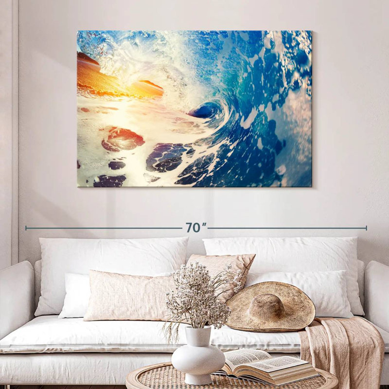 Gillard Retro Ocean Wave, H 32 po x l 48 po