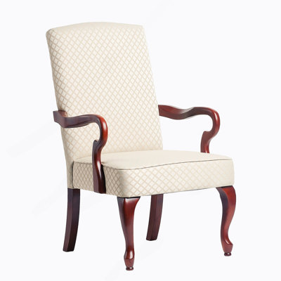 Beige Gooseneck Arm Chair