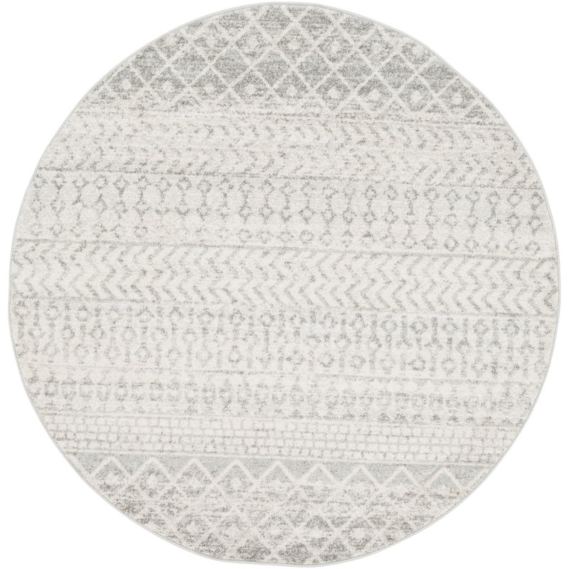 Warkentin Geometric Indoor Rug, Round 5'3"
