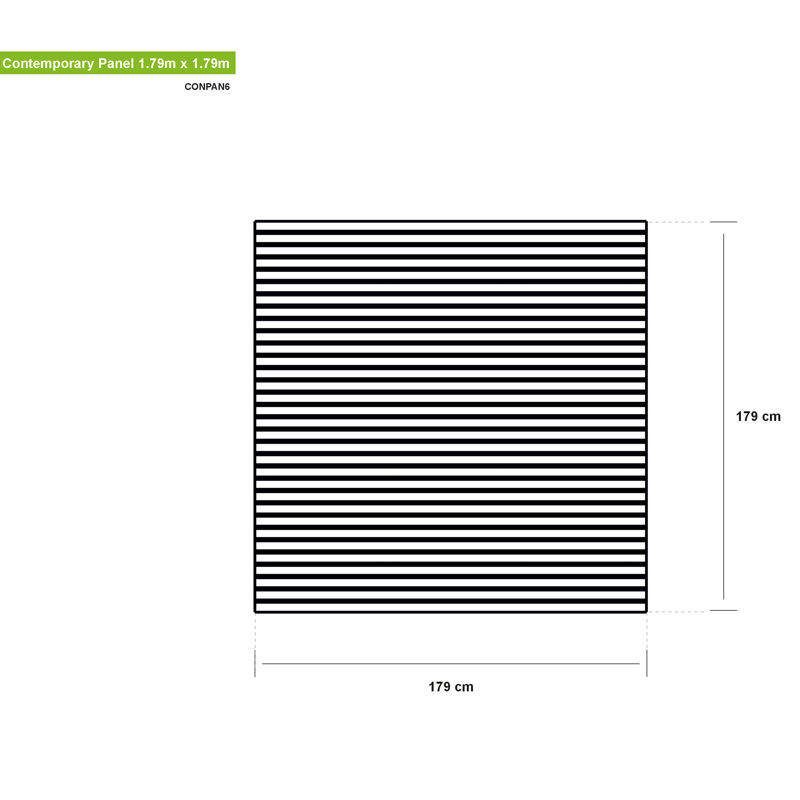 Grange Contemporary 1.79 m x 1.79 m Fence Panel