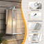 Lanterne murale d'extérieur en fer blanc 1 lumière H 14 '' avec crépuscule à l'aube-583004747