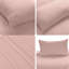 luxury Microfiber Satin Stripe Duvet cover set with 2 pillow cases -118831586-118831587