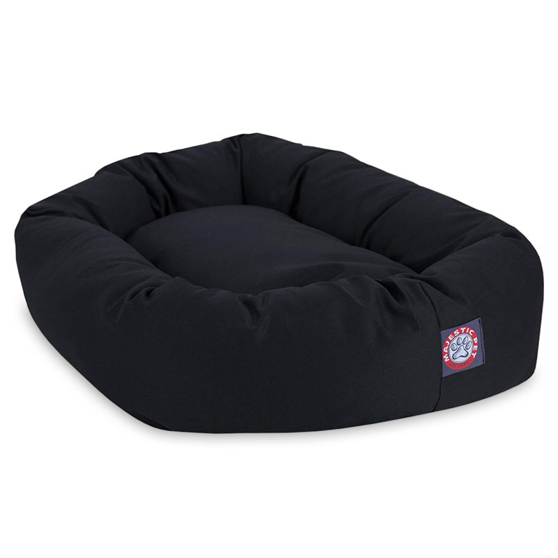 Traversin pour chien, Noir, Moyen (l 18 po x P 32 po x H 8 po)