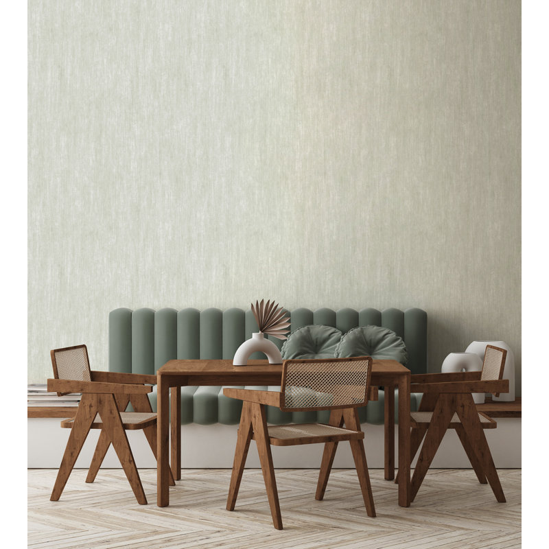 Tropical Collection Tuvalu Inspired 33-L x 21-W Wallpaper Roll, Pine Nut