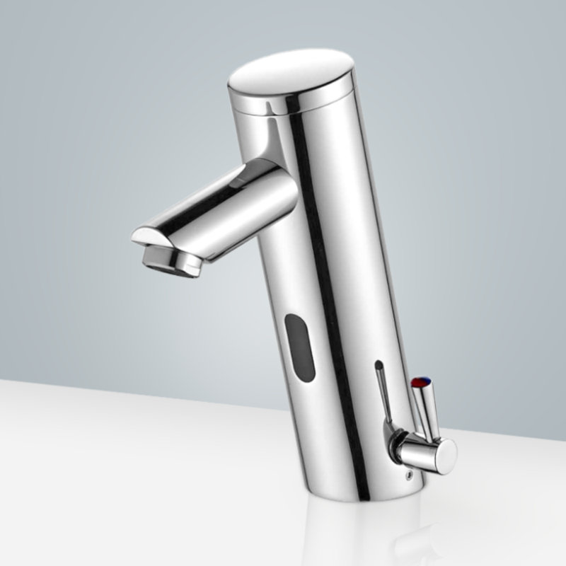 BathSelect Cholet Chrome Automatic Sensor Faucet & Soap Dispenser – Touchless, ADA Compliant