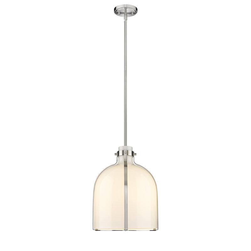 Walpole 1 - Light Candle Style Pendant, Brushed Nickel, 16.5" H x 12.25" W x 12.25" D
