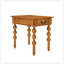 Table de bout en bois massif avec tiroir, assemblage facile et design rétro pour le salon-1401253875