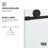 Elan 56-60" W x 76" H Sliding Frameless Shower Door with 3/8" Clear Glass-98714455