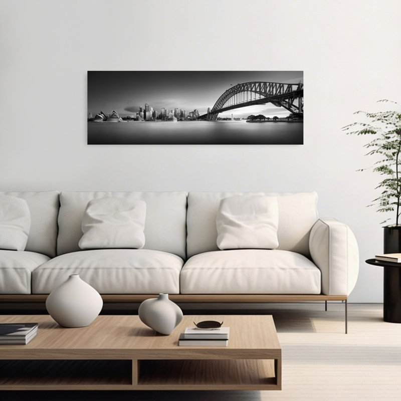 Iconic Sydney Cityscape by Akira TAKAUE - Wrapped Canvas Panoramic Print, 40.64 cm H x 121.92 cm W