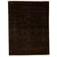 Hand Knotted Wool Area Rug in Black