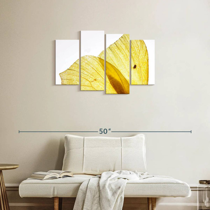 Ailes de papillon Brampt jaune doré
