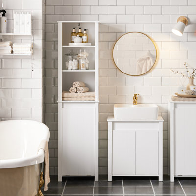 Senza Wall Mounted Required Linen Cabinet