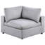 Canapé modulaire 8 pièces en velours côtelé gris foncé