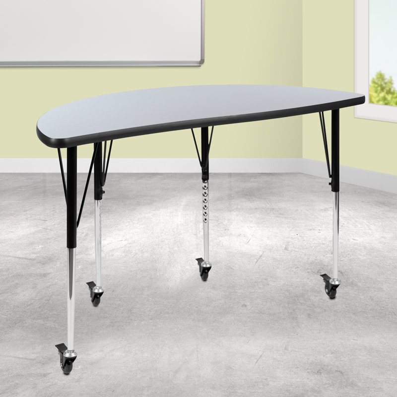 Table d'activité Goddard, Gris, Non, L 24 po x P 47,5 po x H 22 à 30 po