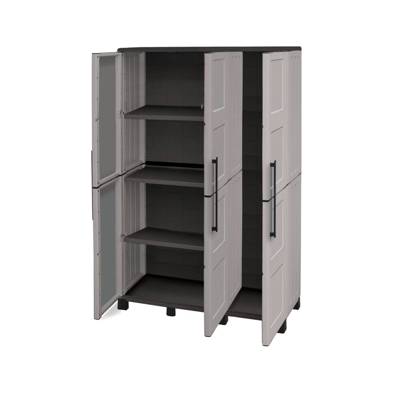 Plastic 3 -Door Accent Cabinet