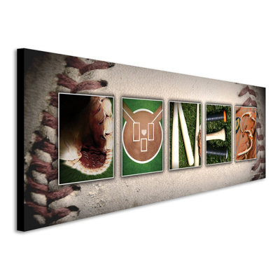 Signe de nom d'art de baseball personnalisé