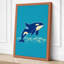 Leaping Orca Coastal - Wrapped Canvas-1151697610-1151697614