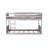 Twin over Twin Floor Bunk Bed with Panelled Headboard, Footboard, Safety Guardrails and Built-in ladder-1896683619