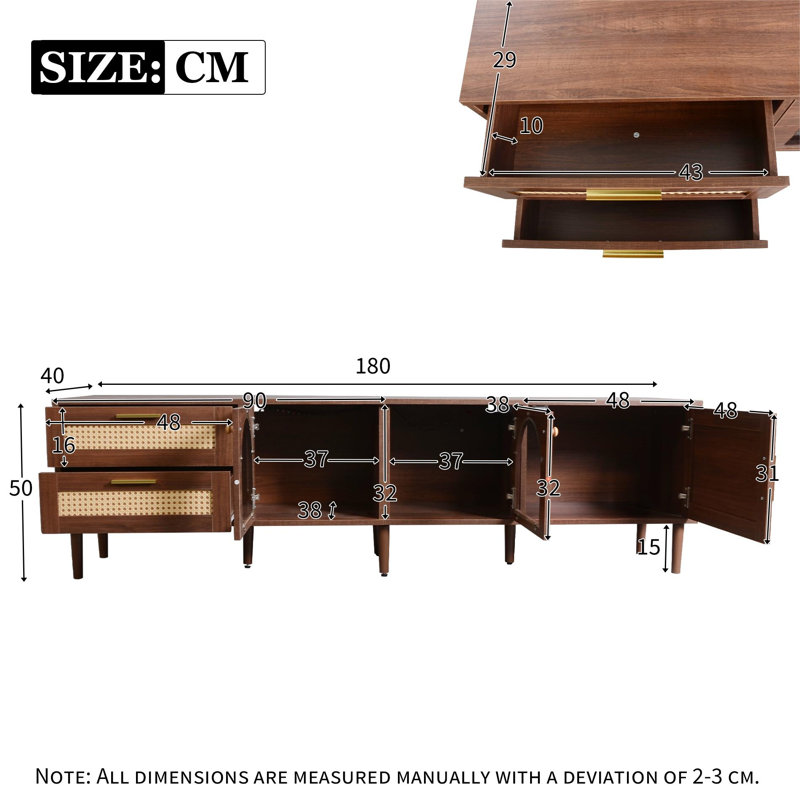 Ammaz TV Stand for TVs up to 78"