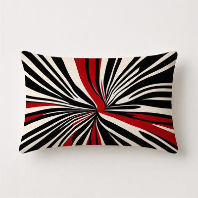 Crimson Harmony Indoor And Outdoor Pillow