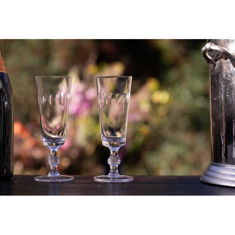 Handmade Hammered Crystal Flute