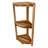 EcoDecors, Snazzy Corner, Teak Corner Shower Shelf, Shower Stand Corner, in EarthyTeak™