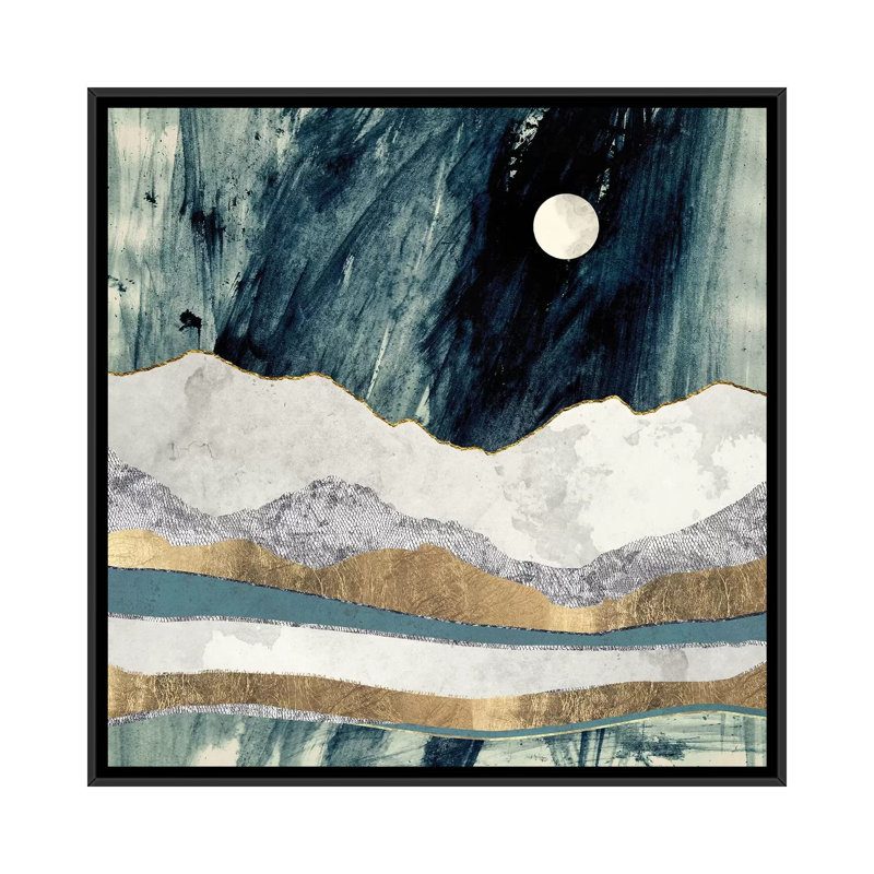 «Bold Sky», reproduction d'art, Toile avec cadre noir, Aucun mat, H 37 po x l 37 po x P 1,5 po