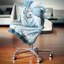 Tigre argenté avec fond d'eau - coussin imprimé animal-29891366-29891370