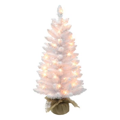 36' Lighted Fir Christmas Tree