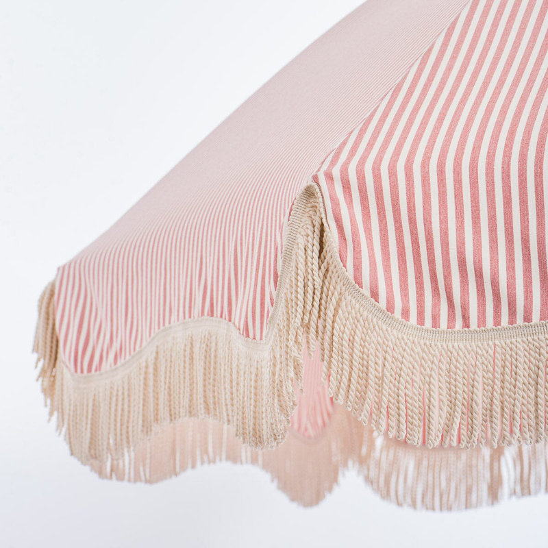 Patio 90'' W Umbrella, Pink/White Striped