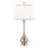 Cairo 28.75" Contemporary Metal Table Lamp In Brushed Nickel And White Linen Shade With Silver Trim From Grandview Gallery - Set Of 2