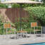 2 - Person Wood Patio Dining Set with Rectangular Table