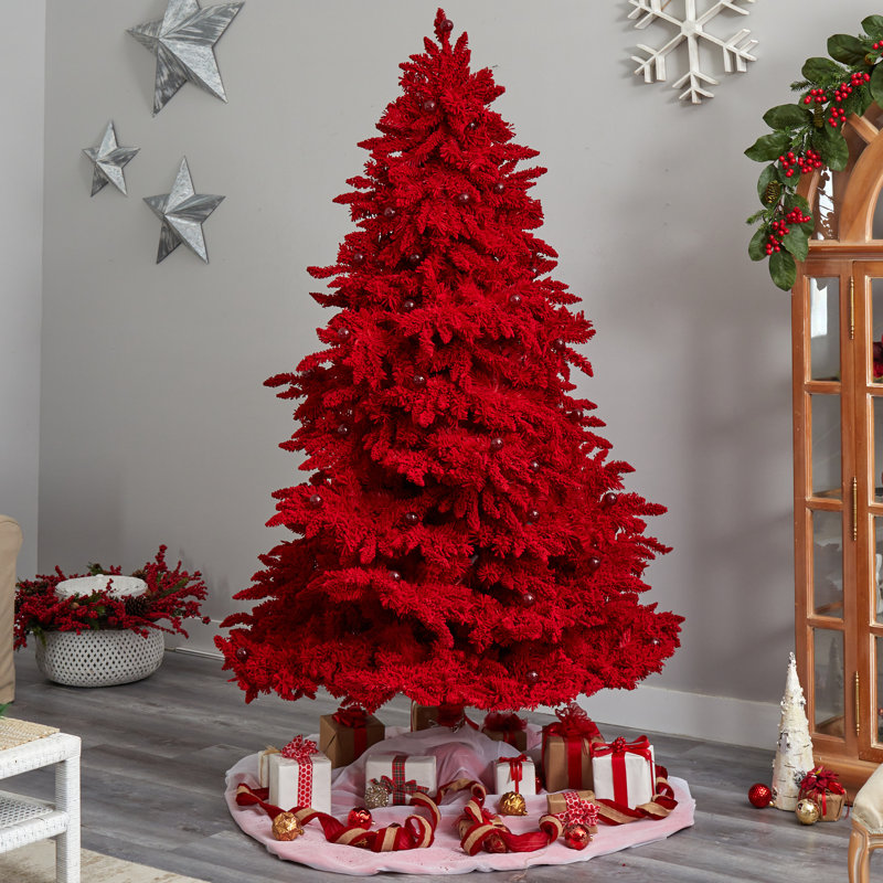 Lighted Artificial Christmas Tree, 8' H