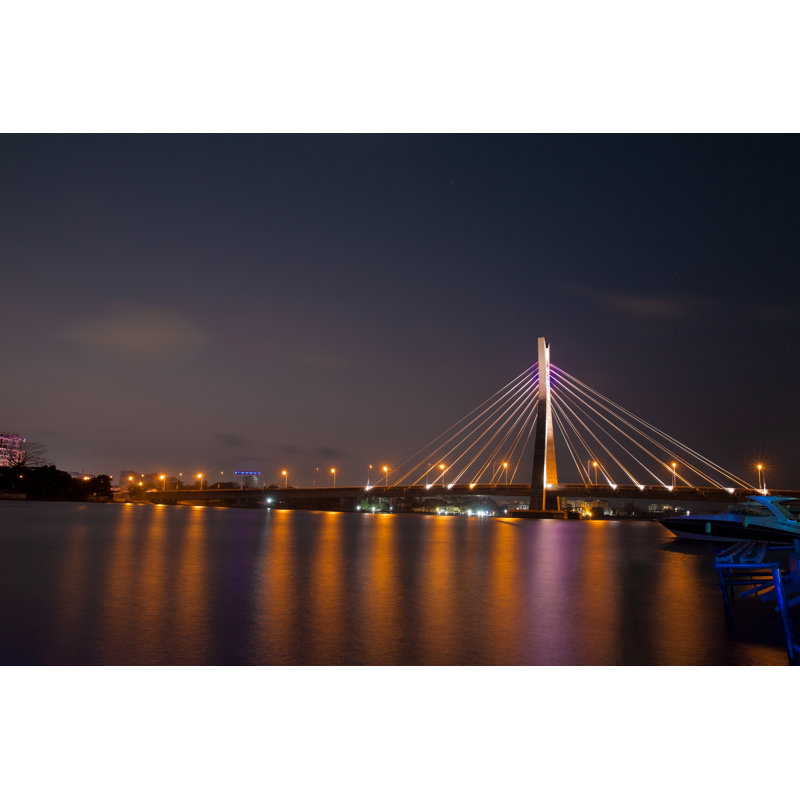 Herendeen Ikoyi Bridge 1 Piece Wrapped Canvas Wall Art, 20cm H x 30cm W 3.8cm D
