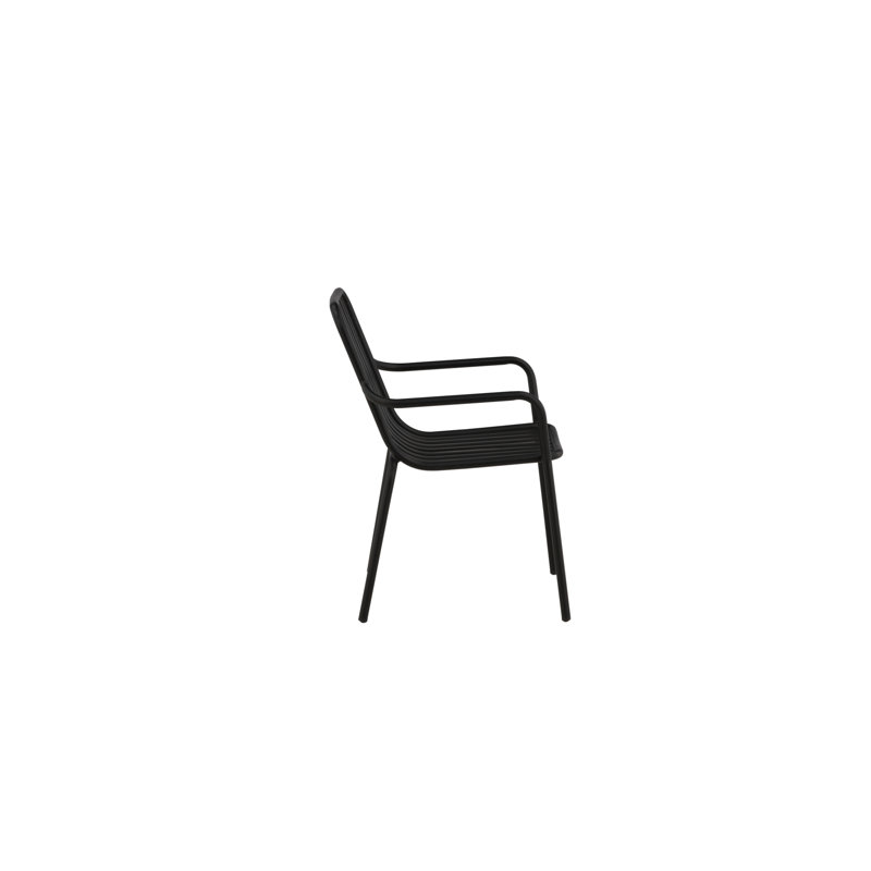Peking Diningchair Aluminium - Beige / 55*60,5*87, Black