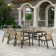 Rectangular 8 - Person 82.7'' L Outdoor Patio Dining Set With 8 Rattan Chairs